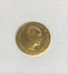 Medalha de ouro 22k, Juscelino Kubitscheck de Oliveira - Creator Brasiliae - XXI Aprilis MCMLX 1960 - Brasília, peso 15.9 gr, diâmetro 29 mm