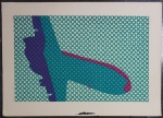 JOSÉ LIMA. Serigrafia 1970, "Avião", tiragem 25/100, assinatura no c.i.d. Medida: 50x70cm.