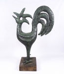 MARIA MARTINS (1894/1973). "O Galo", escultura em bronze, medindo aproximadamente 90 x 60 x 30,5 cm. Figura 72 do livro da artista.