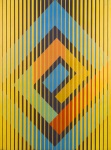 PEDROSA - Israel Pedrosa (1926/2016). Mutações cromáticas em amarelo, 1978, óleo sobre tela medindo 80 x 60 cm sem moldura e 104 x 83 cm com moldura. Assinado, datado e intitulado no verso.