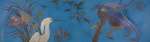 SANTA ROSA, Tomás santa Rosa Junior (1909-1956) " Composição aves do paraíso" óleo sobre tela, medindo 86x296 cm, assinado no C.I.D, datado de 1951 - * obra de grande dimensão e importância histórica, reza lenta que esta obra foi feita especialmente para ser cenário de uma peça teatral da época.