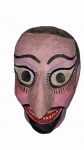 "Cabeça", Pirenópolis-GO, cabeça masculina em papel policromado medindo 28 x 21 x 24 cm.