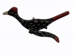 Autor desconhecido , móbile "Pássaro" em madeira policromada com asas articuladas em resina. Alt. 11 x 9 x 23,5 cm.No estado (uma asa quebrada)