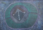 ALOYSIO ZALUAR. "Sem Titulo", desenho à lápis s/cartão, 44 x 60 cm. Assinado e datado, 2007. Emoldurado com vidro antirreflexo, 49 x 66 cm.