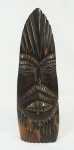 Arte popular brasileira - Escultura em jacarandá entalhado, representando figura, sem assinatura. Medida, 45 x 14 cm.