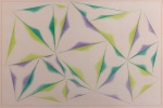 DECIO VIEIRA. "Composição", pastel s/papel, 61 x 89 cm. Assinado cid. (quebrado). (05808)