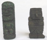 Duas esculturas mexicanas em massa moldada, medindo 19 cm x 14,5 cm. RETIRADA EM COPACABANA COM AGENDAMENTO.