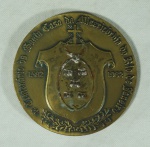 Medalha em bronze do 4º Centenário da Santa Casa da Misericórdia do Rio de Janeiro, 1582 - 1982.