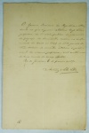 Documento concedido a recebimento de proventos para 5(cinco) anos de serviços em 1890.