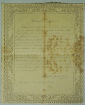 Carta fúnebre , escrita por Reynaldo Jayme Maia em 1877, de próprio punho .