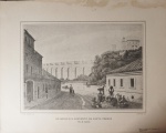 W. GORE OUSELEY. Reprodução "Os Arcos e o Convento de Santa Tereza". Medida: 30,5 x 38,5 cm. (manchas do tempo). Sem moldura.