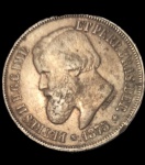 Moeda em prata de 2000 REIS - Petrus II - D.G.C. Imp. et Perp.Bras. Def. - 1875.