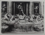 Fotografia . "A Fontana di Trevi - Roma-Itália", fotógrafo MILAN, datada de Junho 1963, pb, 21 x 25 cm.