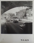 Fotografia. "Túnel do Pasmado - Rio de Janeiro", fotógrafo MILAN, datado 9.9.1953, pb, 25 x 20 cm.
