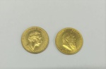 2 moedas do Império Alemão de 20 marcos. Deutsches Reich 1910n e 1911 - 20 Mark
