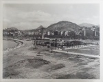Fotografia. " Vista com Monumento do Pracinhas e Igreja da Glória - Rio de Janeiro", fotógrafo MILAN, datado 8.4.1965, pb, 20 x 25 cm.