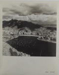 Fotografia. "Vista Aérea da Baia de Botafogo ", fotógrafo MILAN, datado Out.2003, pb, 25 x 20cm.