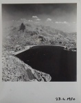 Fotografia. "Vista Aérea da Baia de Botafogo ", fotógrafo MILAN, datado 23.4.1950, pb, 25 x 20cm.