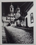 Fotografia. "Igreja", fotógrafo MILAN, datado 1966, pb , 25 x 20 cm.