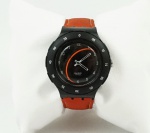 Relógio Swatch, caixa 38mm preta, pulseira de couro marrom, em perfeito estado.