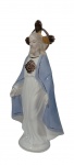 Imagem em porcelana policromada representando Sagrado Coração de Jesus. Alt. 32 cm.