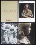 Lote com 4 catálogos de leilão Sotheby's London.