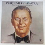 FRANK SINATRA "PORTRAIT OF SINATRA"  - LP de vinil, disco duplo, ano de lançamento 1977, capa original com marcas de tempo e uso, discos podem conter alguns arranhões, não testados.
