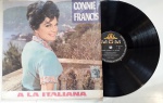 CONNIE FRANCIS- A LA ITALIANA, LP de vinil, ano de lançamento 1963, capa original com marcas de tempo e uso, disco pode conter alguns arranhões, não testado.