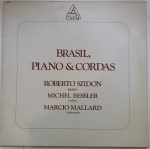 BRASIL PIANO E CORDAS, LP de vinil, ano de lançamento 1981, capa original com marcas de tempo e uso, disco pode conter alguns arranhões, não testado.