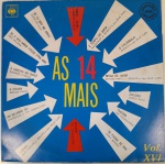 AS 14 MAIS VOL. XVI, LP de vinil, ano de lançamento 1965, capa original com marcas de tempo e uso, disco pode conter alguns arranhões, não testado.
