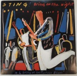 STING -BRING ON THE NIGHT, LP de vinil, disco duplo, ano de lançamento 1986, capa original com marcas de tempo e uso, disco pode conter alguns arranhões, não testado.