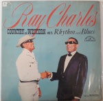 RAY CHARLES I COUNTRY AND WESTERN MEETS RHYTHM AND BLUES, LP de vinil, ano de lançamento 1965, capa original com marcas de tempo e uso, disco pode conter alguns arranhões, não testado.