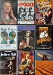 Lote contendo 10 DVDs. Rick Wakeman, The Police, Janis Joplin, Pink Floyd, Eric Clapton, Genesis, Jethro Tull, Santana e Led Zeppelin (duplo) . Rock Clássico II (perfeito estado ).
