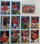 Lote contendo 11 Cartões colecionáveis "copa 94" Multi editora- SUÍÇA. Inclui 10 cartões com fotografias dos jogadores e um cartão com a fotografia da seleção.