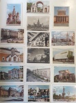 Lote contendo 16 cartões postais com fotografias de Moscou.