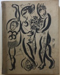 MEYER, Franz. MARC CHAGALL L'OEUVRE GRAVÉ. Paris, Verlag Gerd Hatje, 1957. 144 p. Capa dura com revestimento têxtil, ilustrado. Idioma Francês. Assunto: Produção em gravura do artista Marc Chagall. Estado: Capa escurecida pelo tempo, lombada solta, conteúdo bem preservado. Dimensões: 28 x 22 x 2,5. Peso aproximado: 1,331 g.