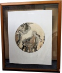 MAMI - "Abstrato", monotipia, assinado 76, med. 58 x 47 cm, com moldura 77 x 67 cm. Patrimônio 117222. Estado de conservação bom. SUL AMERICA