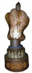 BRENNAND - Francisco de Paula Coimbra de Almeida Brennand (1927/2019). "Gula". Escultura de cerâmica vitrificada. Assinada e datada 91. Alt. 120 cm.