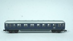 Minitrix- miniatura de vagão de viagem touropa DB- Hamburg & München escala N- cor: azul- feito de plástico- med 17,5 x 1,5 x 2 cm. Está na caixa.