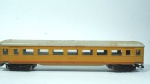 Fleischmann- miniatura de vagão de viagem Pullman Ocen View- escala HO- cor: amarelo e laranja- feito de plástico- med 24 x 3 x 4 cm.