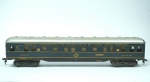 Fleischamann- miniatura de vagão de viagem compagnie internationale des wagons 114- escala HO- cor: verde- feito de plástico- med 25 x 3 x 4 cm.