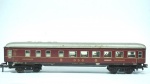 Marklin- miniatura de vagão de viagem DSG speisewagen 36 201- escala HO- cor: grená- feito de plástico- med 25 x 3 x 4 cm.