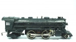 Lionel- miniatura de locomotiva lionel lines 1664- esc O- cor: preto- feito de metal- med 25 x 6 x 7 cm