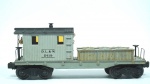 Lionel- miniatura de vagão Lionel Lines DL & W 2419- escala O- cor; cinza- feito de plástico- med 23 x 5 x 7 cm.