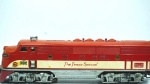 Lionel- miniatura de Locomotiva The Texas Special Frisco 2245- escala G- feito de metal- med 34 x 6 x 8 cm.