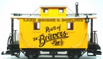 Lehmann- miniatura de vagão Lake George & Boulder- escala G- cor: amarelo- feito de plástico- med 31 x 11 x 17 cm.
