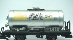 Lehmann- miniatura de vagão tanque Lake George & Boulder- escala G- cor: amarelo- feito de plástico- med 32 x 8  x 14 cm.