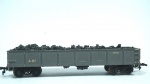 Rail Line- miniatura de vagão de minério A.817 central- escala HO- cor: cinza- feito de plástico- med 16,5 x 3 x 3 cm.