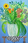 PATY LEBS - "Primavera" Acrílico sobre tela, medindo 90 x 60 cm, assinado CID. sem moldura
