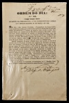 Ordem do dia Nº 25 do Comando das armas da Vargem Grande 25 de Março de 1840.